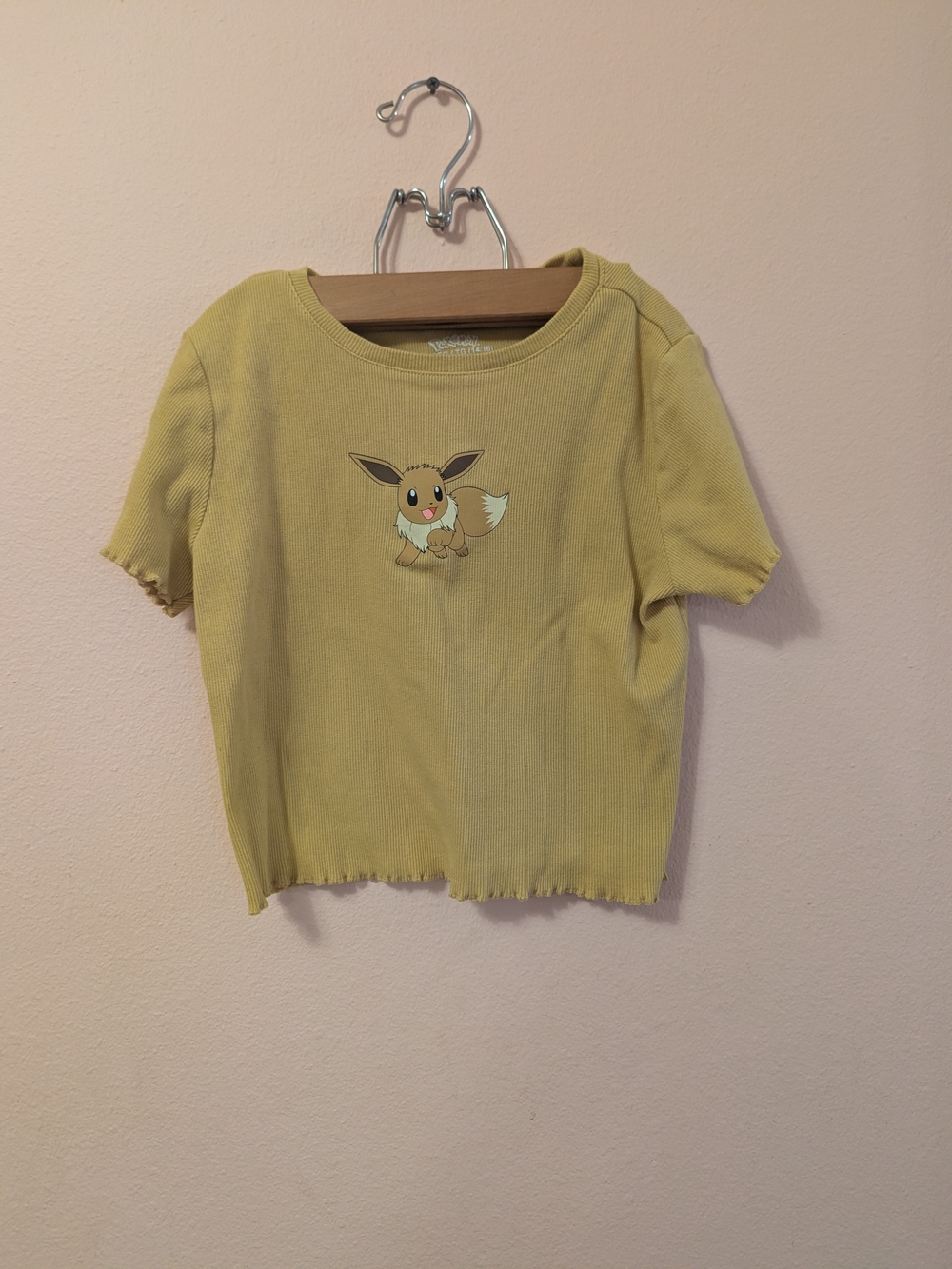 Pokemon Eevee Tee - Light Yellow Kids' Short Sleeve Top
